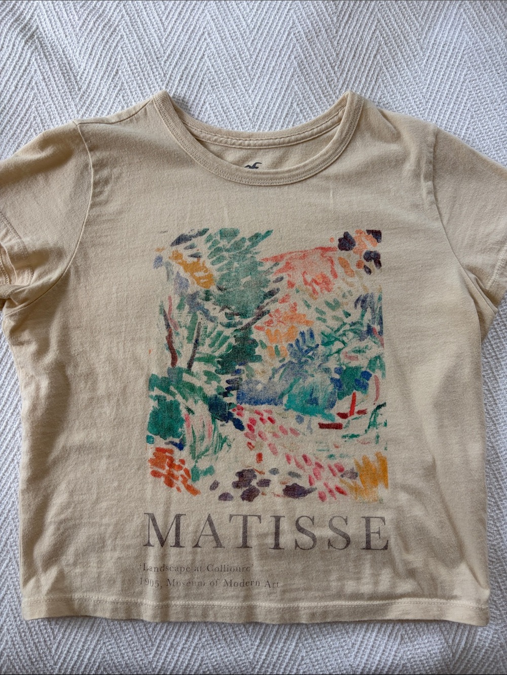Matisse Graphic women’s Beige Art T-Shirt - like new!
